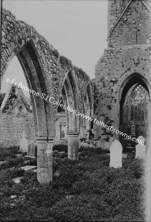 CLAREGALWAY FRIARY  NAVE AND CHANCEL ARCH